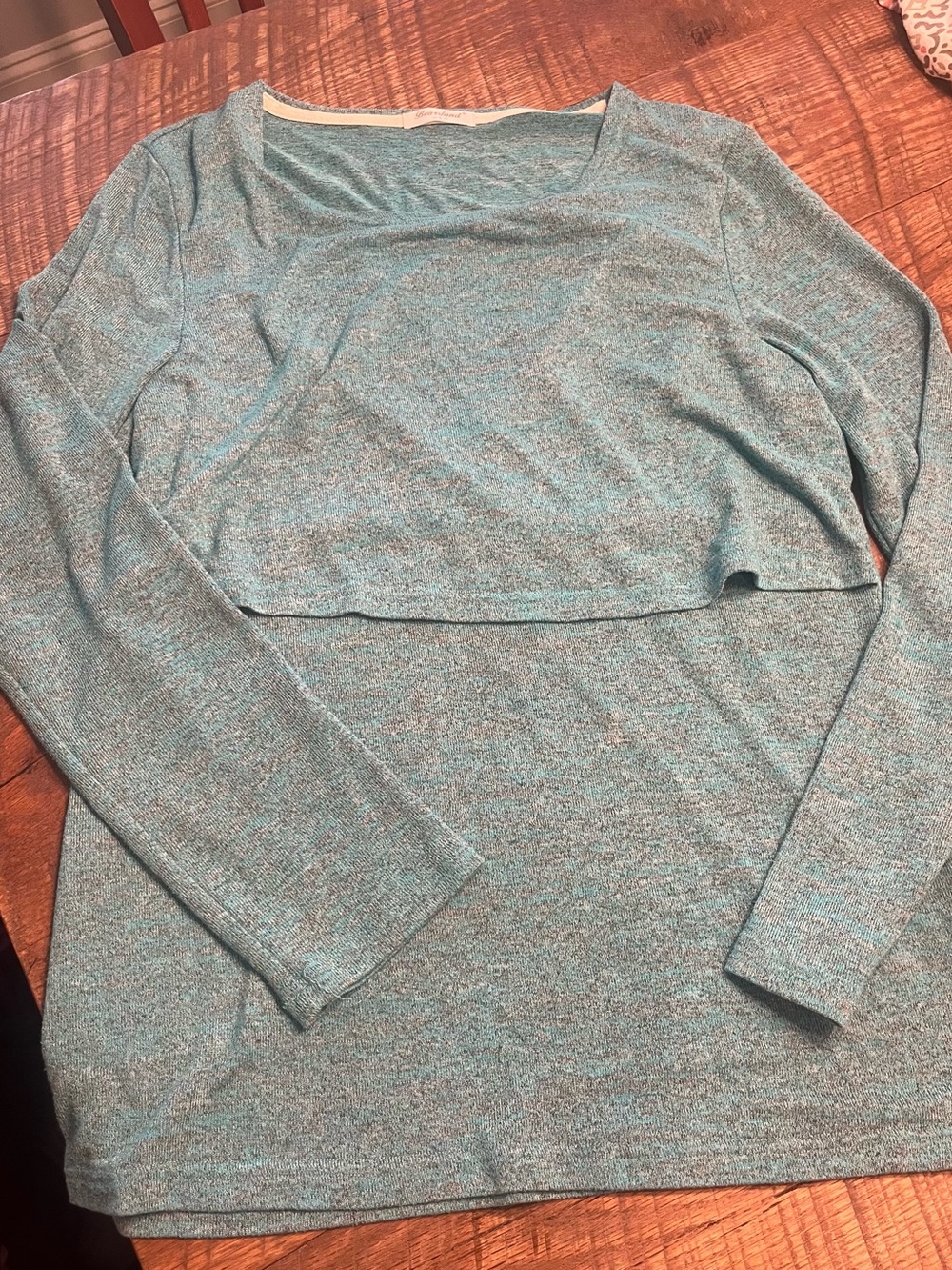 Light Blue Maternity/Nursing Top